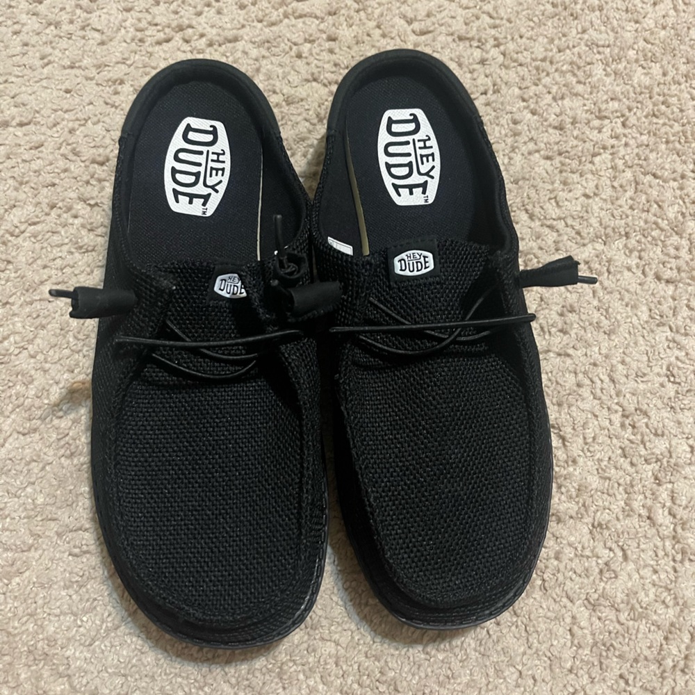 Hey Dude Black Slip-On Shoes